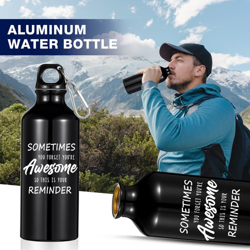 Paquete De 12 Botellas De Agua De Aluminio Multicolor A Vece