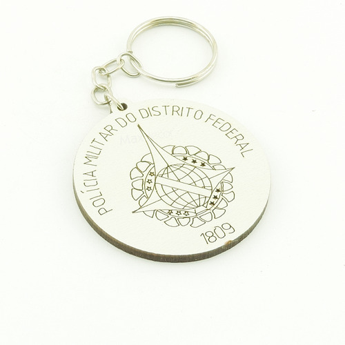 30 Chaveiros Personalizados Mdf - Distrito Federal- Mil-005b