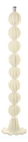 Abajur De Chão Para Quarto Sala 120 Cm Murano Lord Tavares Cúpula Creme Estrutura Marfim