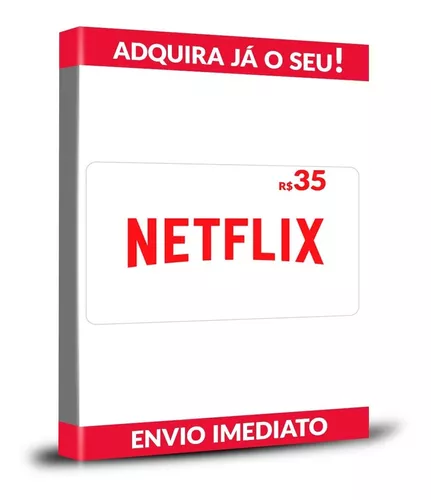 Cartão Pré-pago Netflix R$ 150 Reais Presente Assinatura