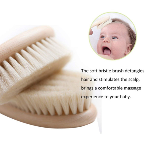 Cabra Del Bebé Cepillo De Pelo Y Peine Conjunto Para Recién