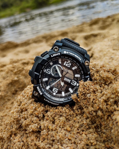 Reloj Stromberg Hype Sumergible Dual Negro Adulto