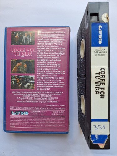 Vhs Original Película Corre Por Tu Vida (run) -4- *