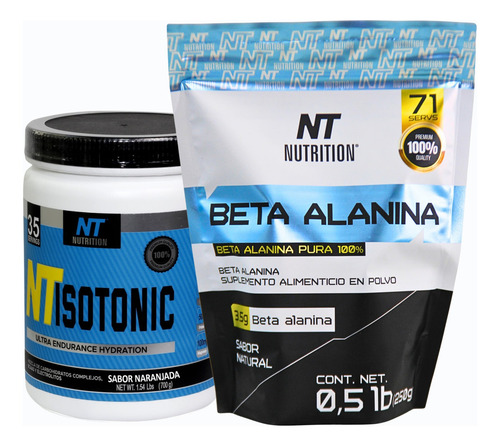 Pack Hidratante Isotonico Y Beta Alanina Nt Nutrition Hidratante Frutas Tropicales Y Beta Alanina