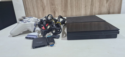 Consola Ps2 Slim, Liberada Con 20 Juegos Instalados Usb Negro (Usado)