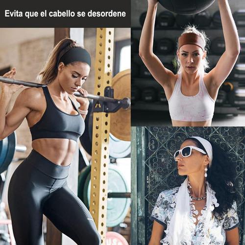 Diademas Deportivas 4 Piezas, Diademas Ejercicio Para Mujer