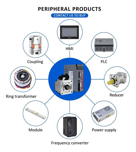 Servomotor 400w Con Controlador Modbus Servo Kit 60 3000rpm