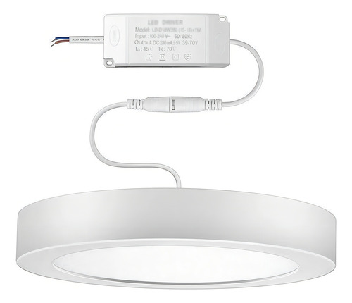 Luminaria Luz Neutra Sobrepor Redondo 4000k 24w