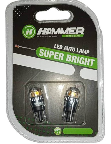 Bombillo Aux Led Hammer T10 Muelita 5 Led Cambus 12v/24v