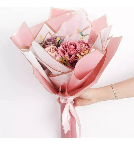 Papel De Seda De Regalo Para Ramo De Flores, Tres Colores