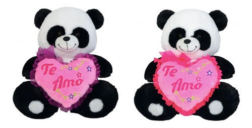 Oso Peluche Panda Con Corazón Te Amo 45 Cm San Valentin @mca