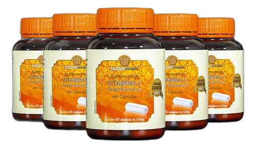 Suplemento Em Cápsulas Vitamina C Nutramagic Kit 5un