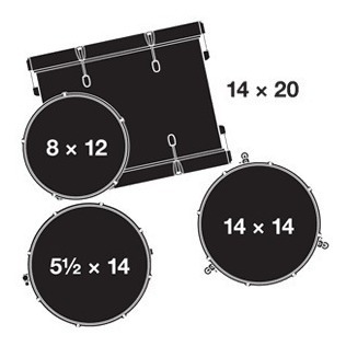 Bateria 4 Pzs Desvanecido Gretsch Catalina Club Ct1j404saf