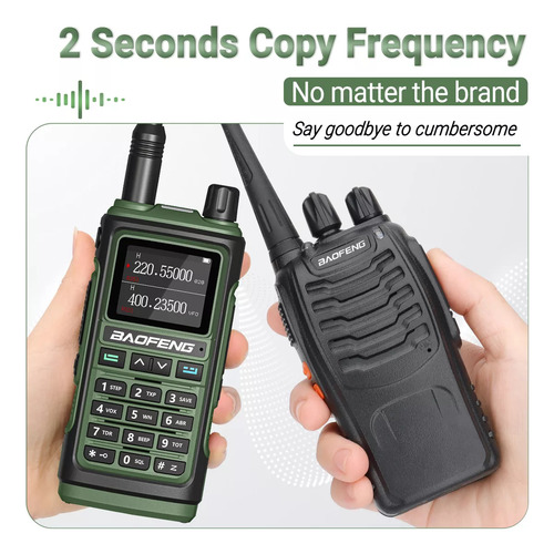Comunicador Radio Walk Talk Green Con Auriculares