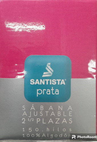 Sábana Ajustable Santista Prata 1 1/2 Plaza 150h 100% ALG