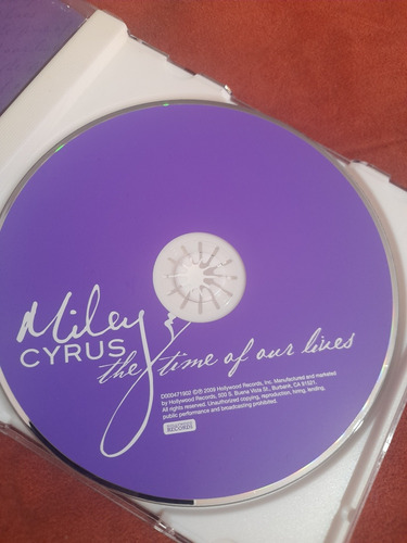 Miley Cyrus Cd The Time Of Our Lives Importado Usa (Usado)