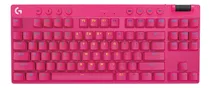 Comprar Teclado inalámbrico para juegos Logitech G Pro X Tkl rosa magenta
