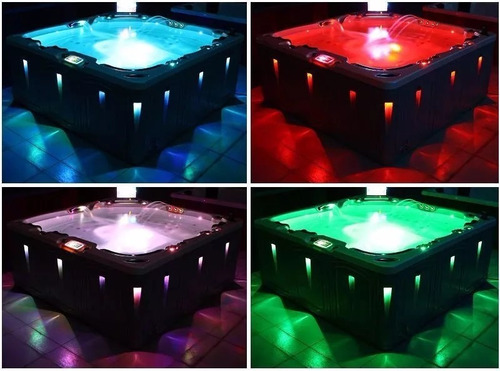 Luz Led Sumergible Rgb Jacuzzi Piscina Pileta Con Control