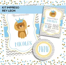 Comprar Kit Baby Shower \u002F Cumple Primer Añito Nene Listo Para Usar