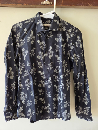 Camisa La Dolfina Talle Small Negra Slim Fit Manga Larga (Usado)