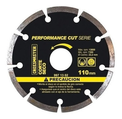 Disco Diamantado Performance Cut Segmentado 110 Mm 