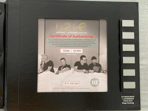 U2 Innocence + Experience Tour Vip Gift 2015 (Usado)