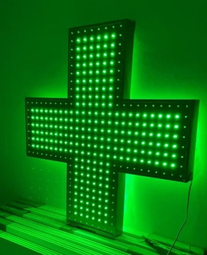 Cruz Led Farmacia 80x80cm Simple Faz