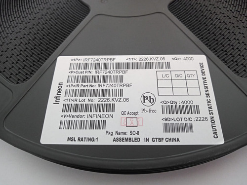 10 Pçs Irf7240 - Irf7240trpbf Smd Original Ir