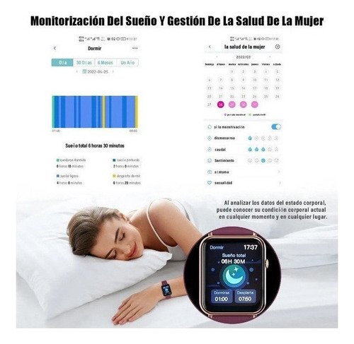 Reloj Inteligente Impermeable Sports Smartwatch Para Mujer