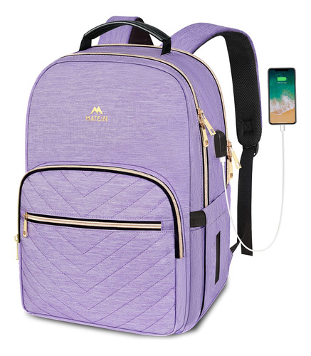 Matein Mochila Para Laptop Para Mujer, Antirrobo De 15.6 Pul