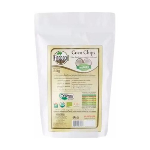 Kit 6x: Chips De Coco Orgânico Finococo 80g