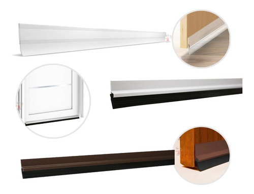 Veda Porta C/ Adesivo 3m Rodo Silicone 80cm- Stamaco