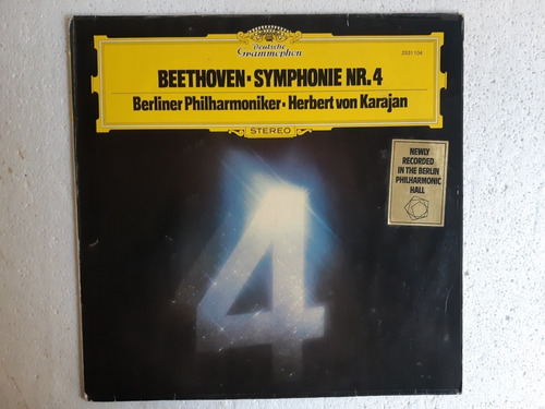 Disco Lp Beethoven Sínfonía 4 / Karajan & Filarm. Berlin 