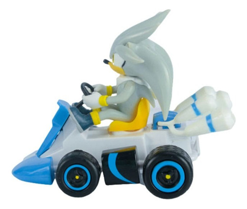 Carro De Friccion Sonic Maurice The Hedgehog Erizo Gris