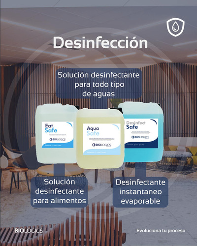 Desinfectante Biodegradable De Agua Galon 3.785l