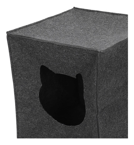Cama De Cubo De Caverna De Feltro, Casa De Gato Com