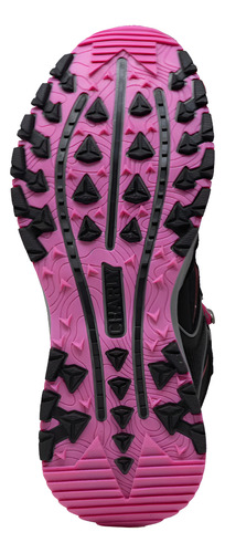 Tenis Bota Dama Outdoor Hiking Senderismo Charly 1050580 Negro / Rosa