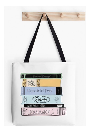 Bolsa De Tela Tote Bag Amante De Libros Jane Austen Books Color Jane Austen Novels