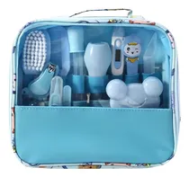 Comprar Kit de Higiene y Cuidados para Bebé con Termómetro 13 Piezas Salud Belleza Color Azul