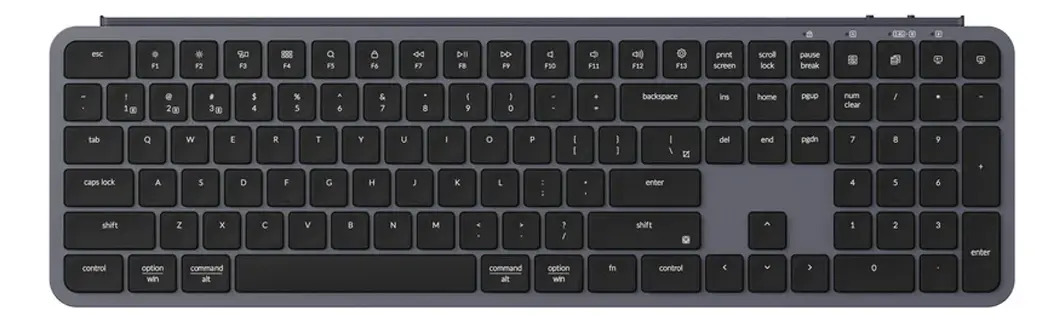 Teclado Inalámbrico Keychron B6 Pro Full Size BT 5.2 USB-C Gris