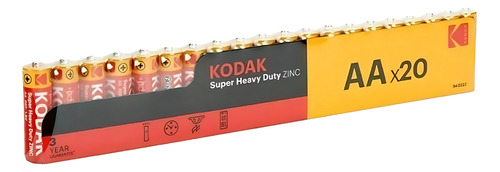 Pilas Aa Kodak Baterias Zinc X 20