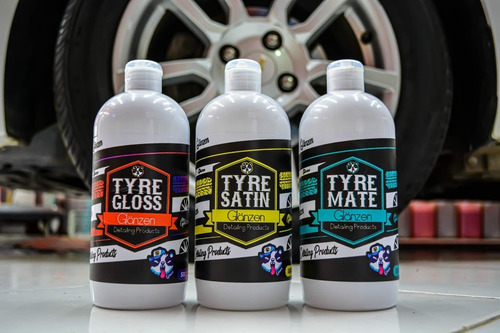 Imagen 2 de 5 de Glänzen | Tyre Satin | Acondicionador Cubierta Goma Satinado