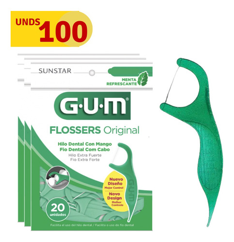 Seda Dental Flossers Angled Gum X 100 Und