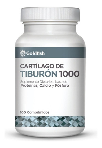 Cartilago De Tiburon 1000 Mg. Con Calcio Goldfish X 100 Caps