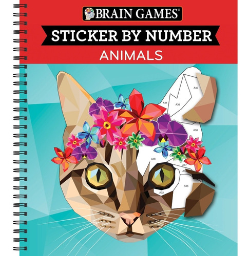 Brain Games - Sticker By Number: Animals