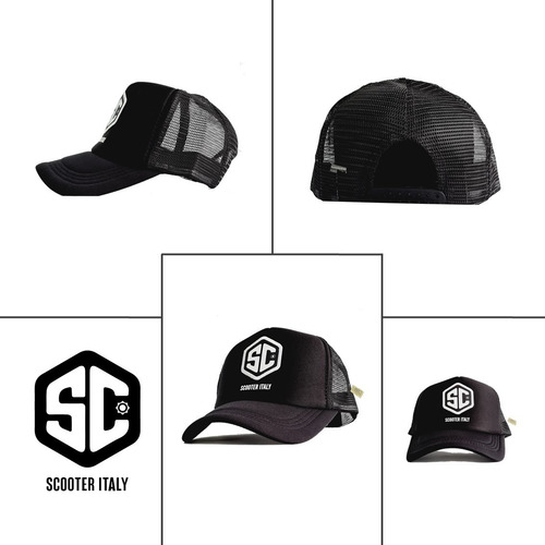 Imagen 3 de 10 de Gorra Trucker Marca Scooter Italy Original Parche Bordado