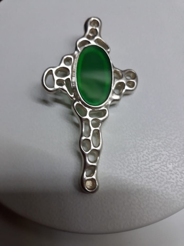 Hermoso Crucifijo Plata 925 Dije O Broche