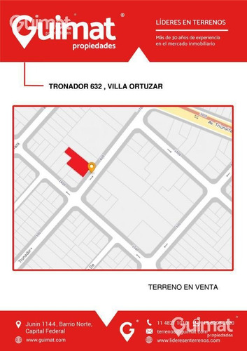 Imagen 10 de 11 de 20 Mts De Frente! - Villa Ortuzar - Lideres En Terrenos - Guimat Propiedades
