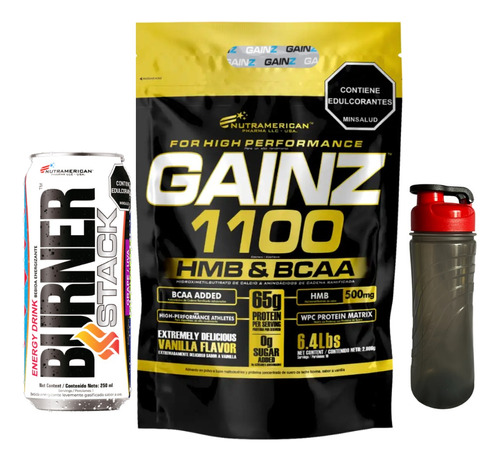 Gainz 6 Libras 1100 Hmb & Bcaa - Unidad a $177900