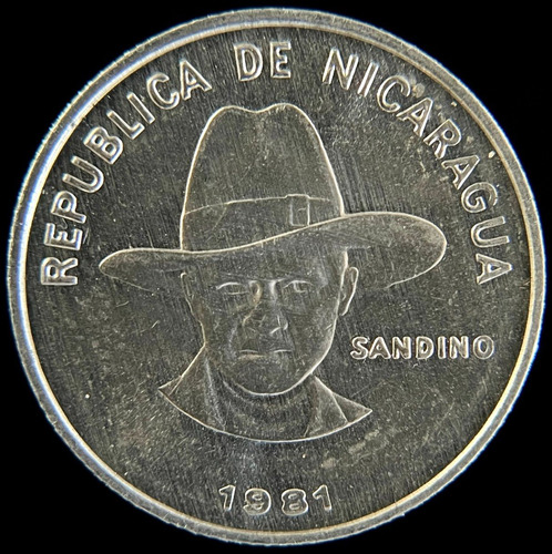 Nicaragua, Sandinista, 10 Centavos, 1981. Sin Circular